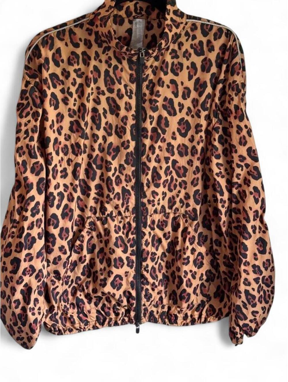 Fabletics Women's Leopard Print Jacket Athleisure Size Large